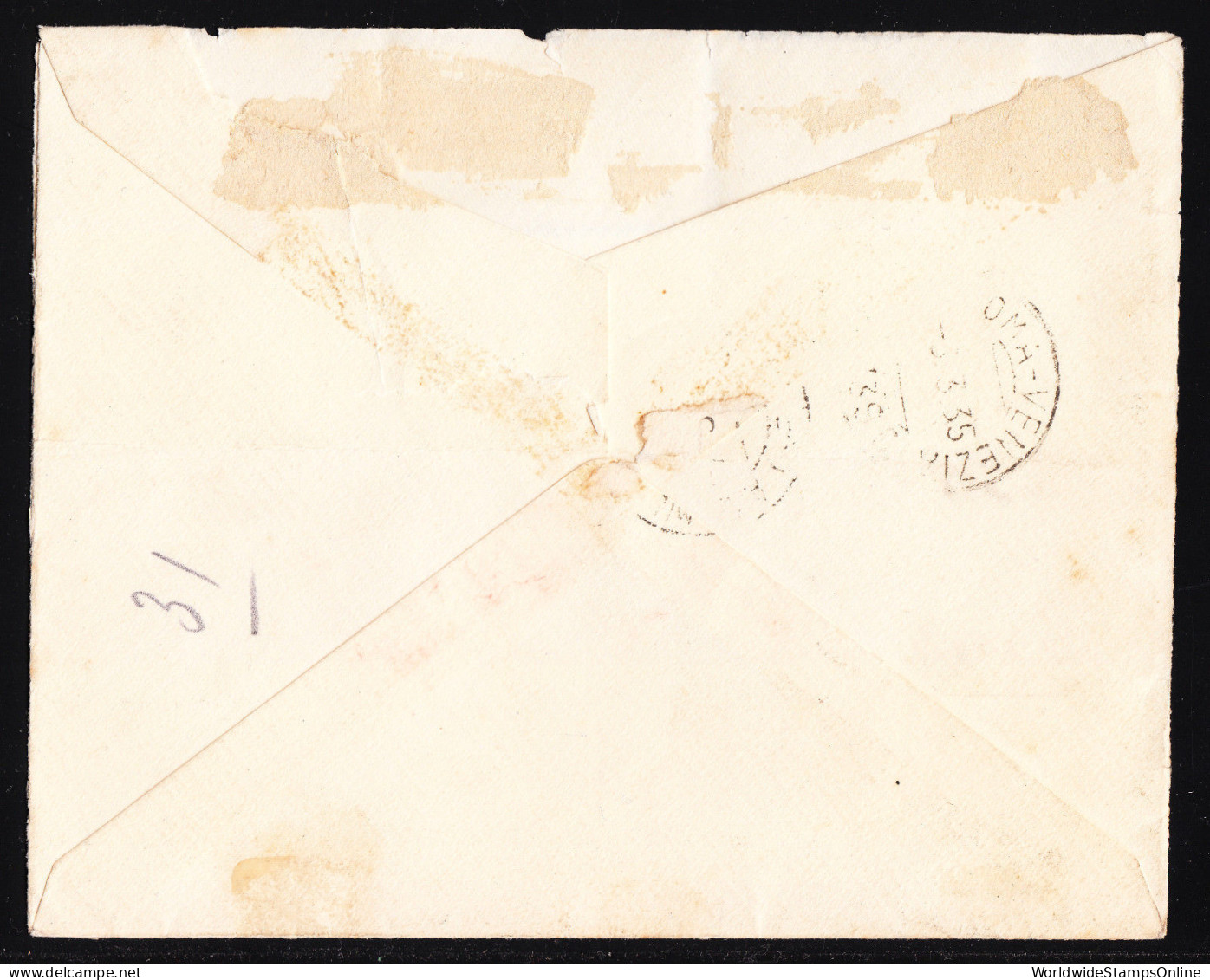 VATICAN CITY — SCOTT 41-46 —1933 INT. JUR. CONGRESS SET—USED ON COVER —SCV $199+ - Lettres & Documents