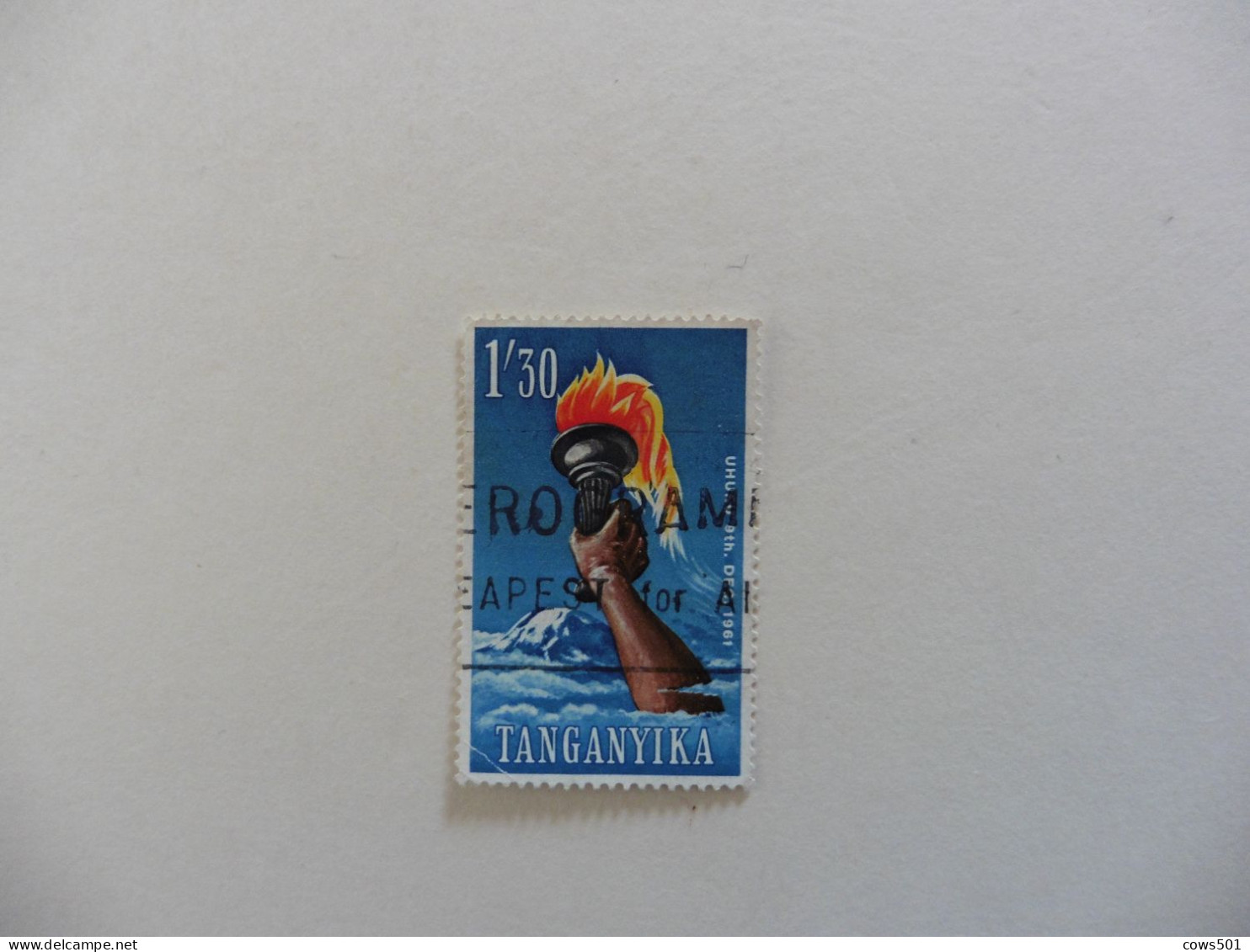 Grande-Bretagne (ex-colonies & Protectorats) Tanganika ;timbre N° 47 Oblitéré - Tanganyika (...-1932)