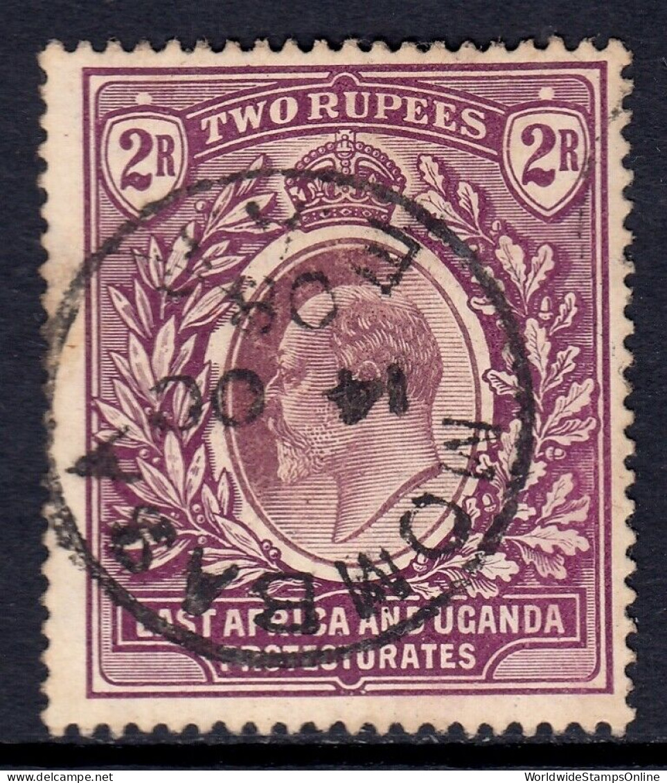 EAST AFRICA UGANDA — SCOTT 26 (SG 27) — 1906 KEVII 2r ISSUE — USED —SCV $67 - East Africa & Uganda Protectorates