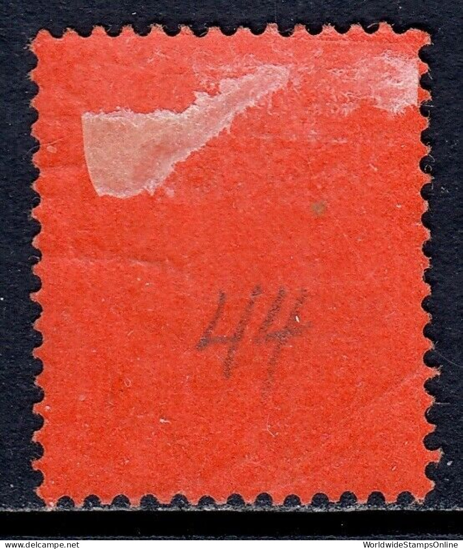 HONG KONG — SCOTT 44 (SG 38) — 1891 10c QV VIOLET ON RED — MH — SCV $40 - Nuovi