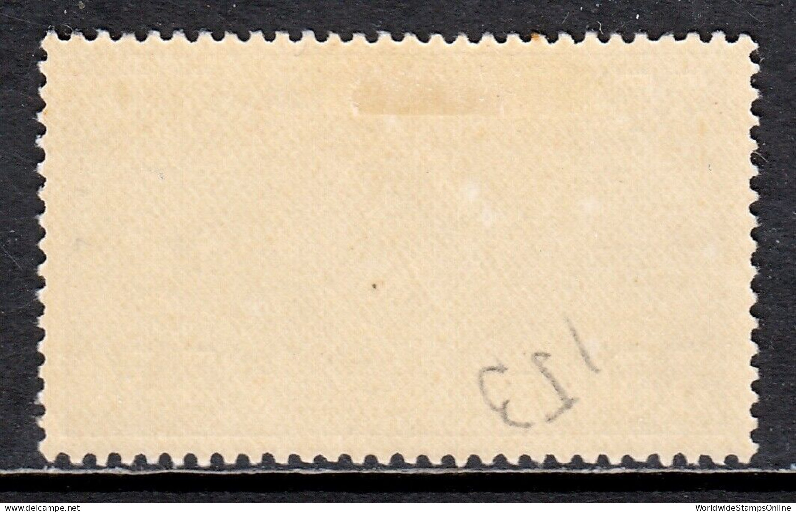 BELGIUM — SCOTT Q161 — 1924 3.30FR RAILWAY ISSUE — MH — SCV $55 - Postfris