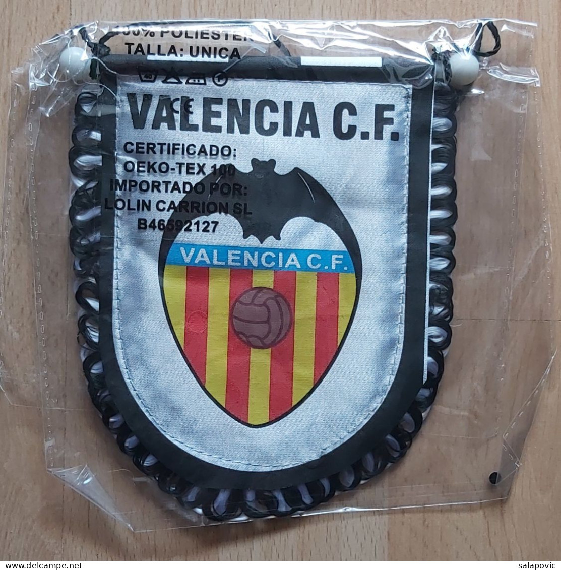 Valencia CF Spain Football club Soccer Fussball Calcio Futebol  PENNANT, SPORTS FLAG ZS 3/5 - Uniformes Recordatorios & Misc