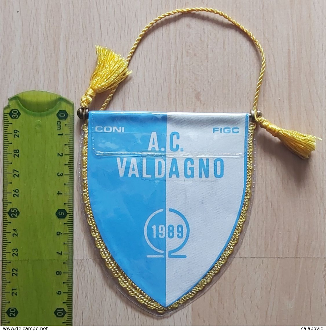AC Valdagno Italy Football club soccer Fussball Calcio Futebol  PENNANT, SPORTS FLAG ZS 3/6 - Bekleidung, Souvenirs Und Sonstige