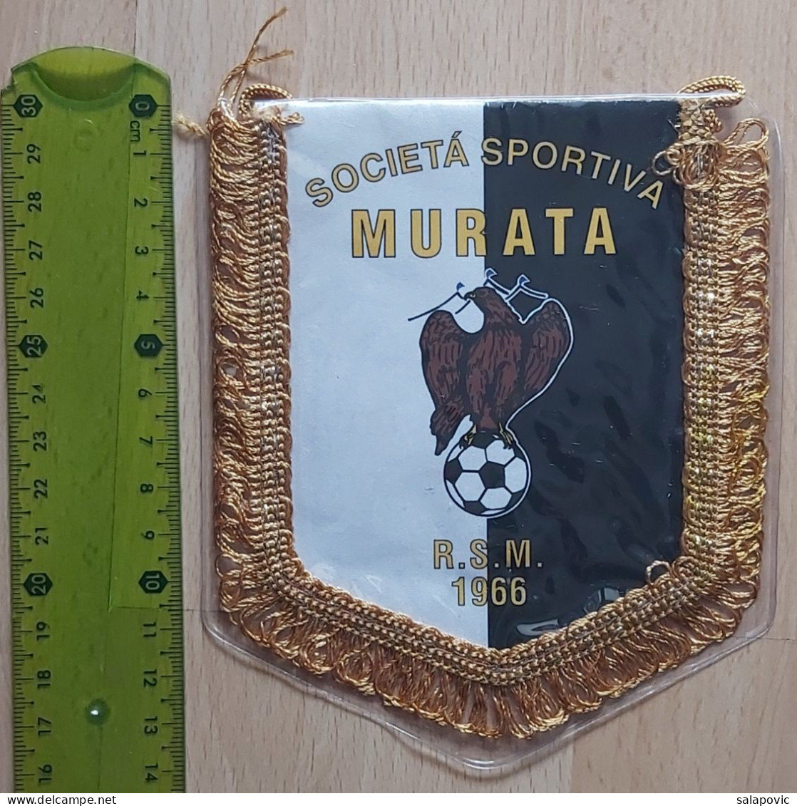 Società Sportiva Murata San Marino Football club soccer Fussball Calcio Futebol  PENNANT, SPORTS FLAG ZS 3/6 - Kleding, Souvenirs & Andere