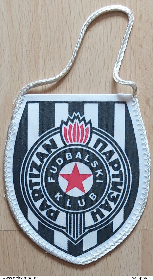 FK PARTIZAN Belgrade - Serbia Football club soccer Fussball Calcio Futebol  PENNANT, SPORTS FLAG ZS 3/7 - Habillement, Souvenirs & Autres