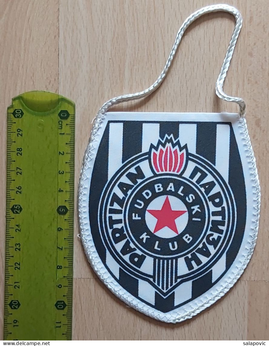 FK PARTIZAN Belgrade - Serbia Football club soccer Fussball Calcio Futebol  PENNANT, SPORTS FLAG ZS 3/7 - Bekleidung, Souvenirs Und Sonstige