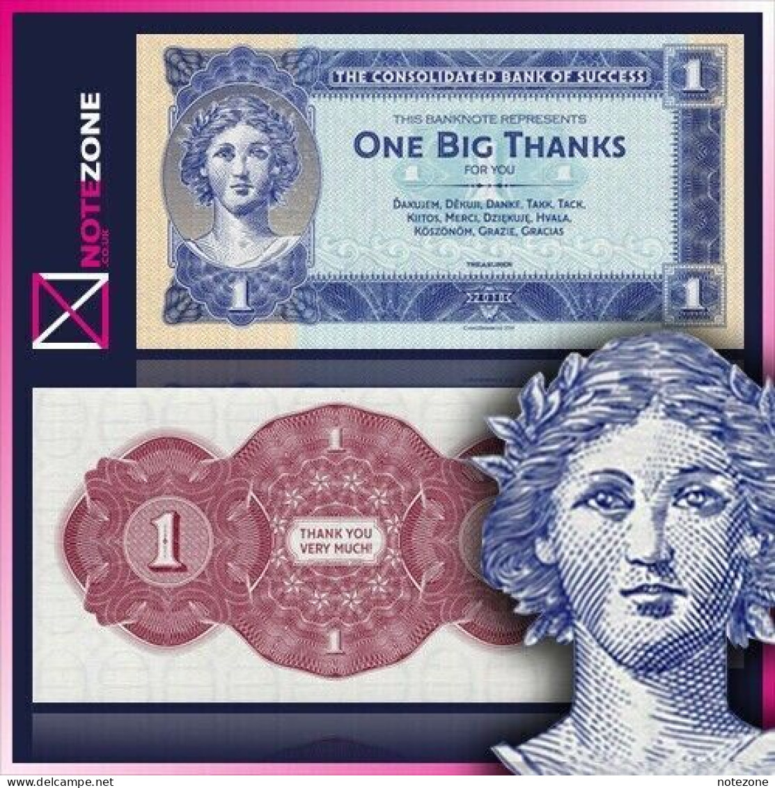 Matej Gabris One Big Thanks Paper Banknote Private Fantasy Test - Slowakije