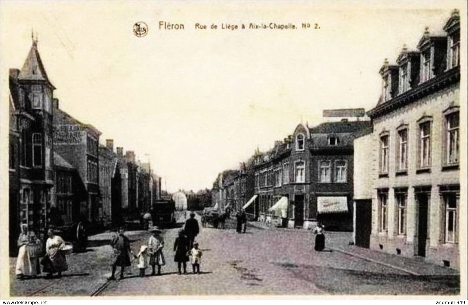 FLERON - Rue De Liège à Aix-la-Chapelle - Tram - Edit. : Joris Frère Et Soeur, Fléron - Fléron