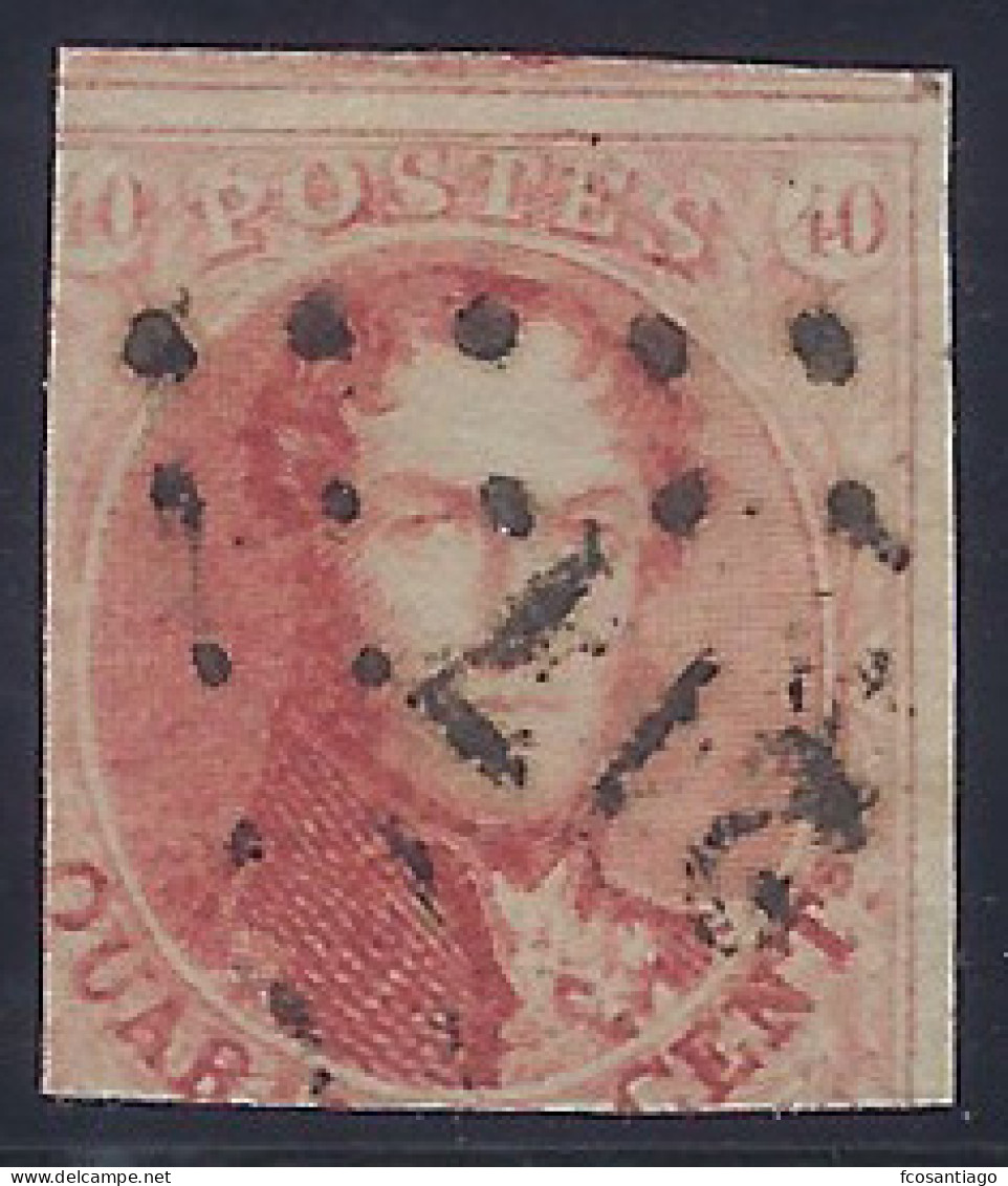 BELGICA 1858/61 - Yvert #12 - VFU - 1849-1865 Médaillons (Autres)