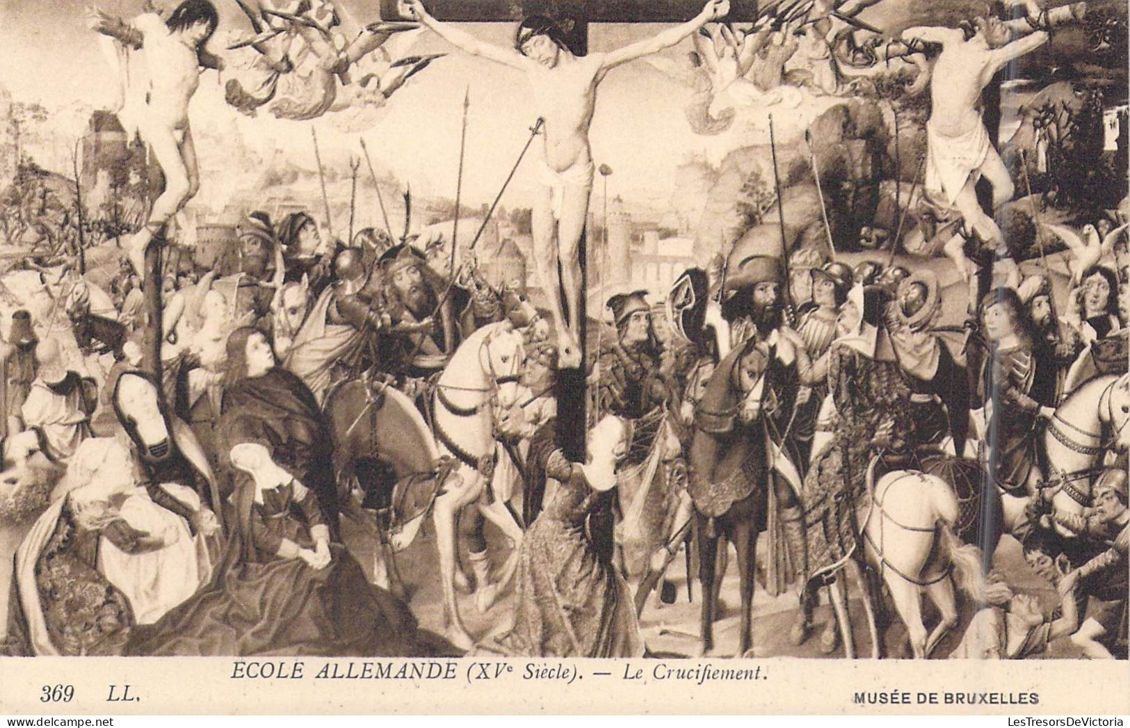 Musées - Musée De Bruxelles - Ecole Allemande ( XVe Siècle ) - Le Crucifiement - Carte Postale Ancienne - Museen