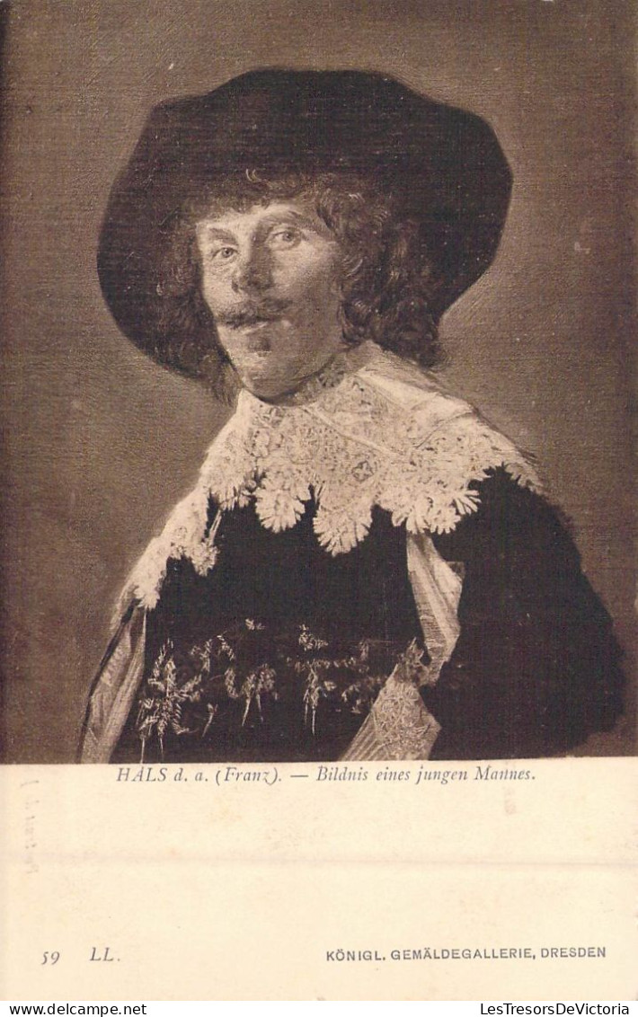 Musées - Konigl - Gemaldegallerie Dresden - Hals D.a. ( Franz ) - Bildnis Eines Jungen Mannes - Carte Postale Ancienne - Musei