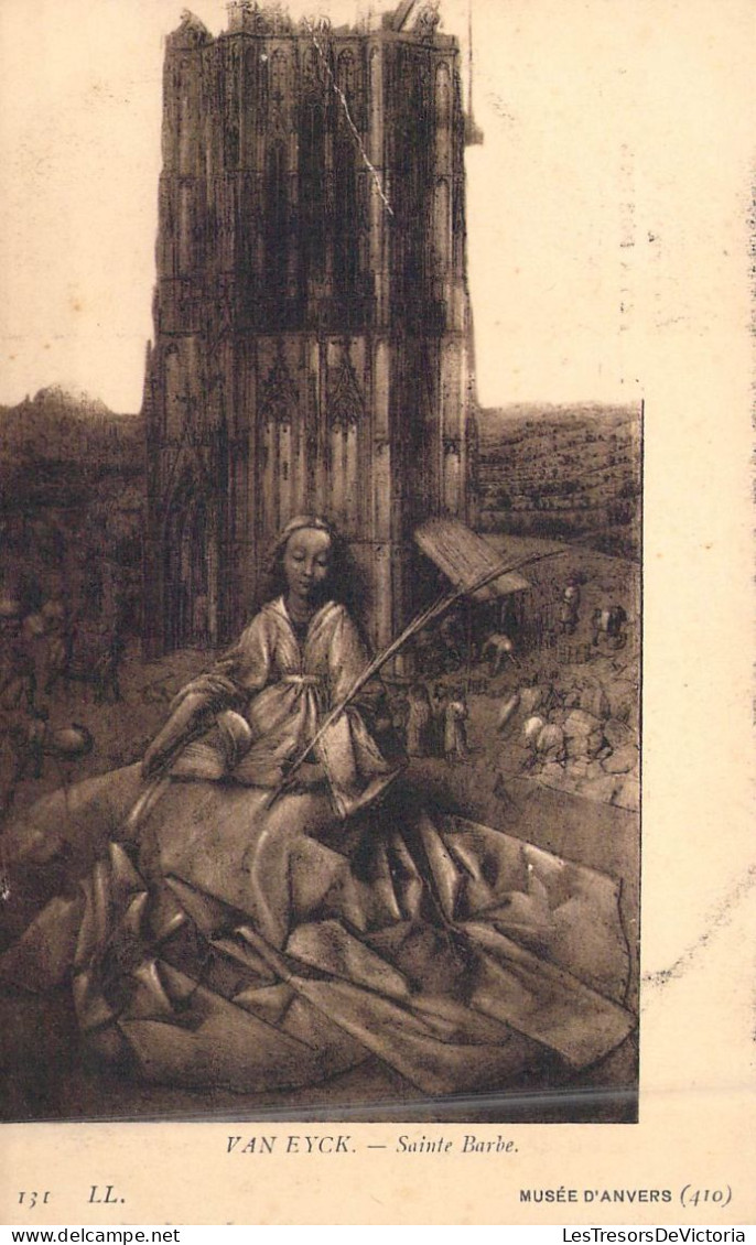 Musées - Musée D'Anvers - Van Eyck - Sainte Barbe - Carte Postale Ancienne - Musées