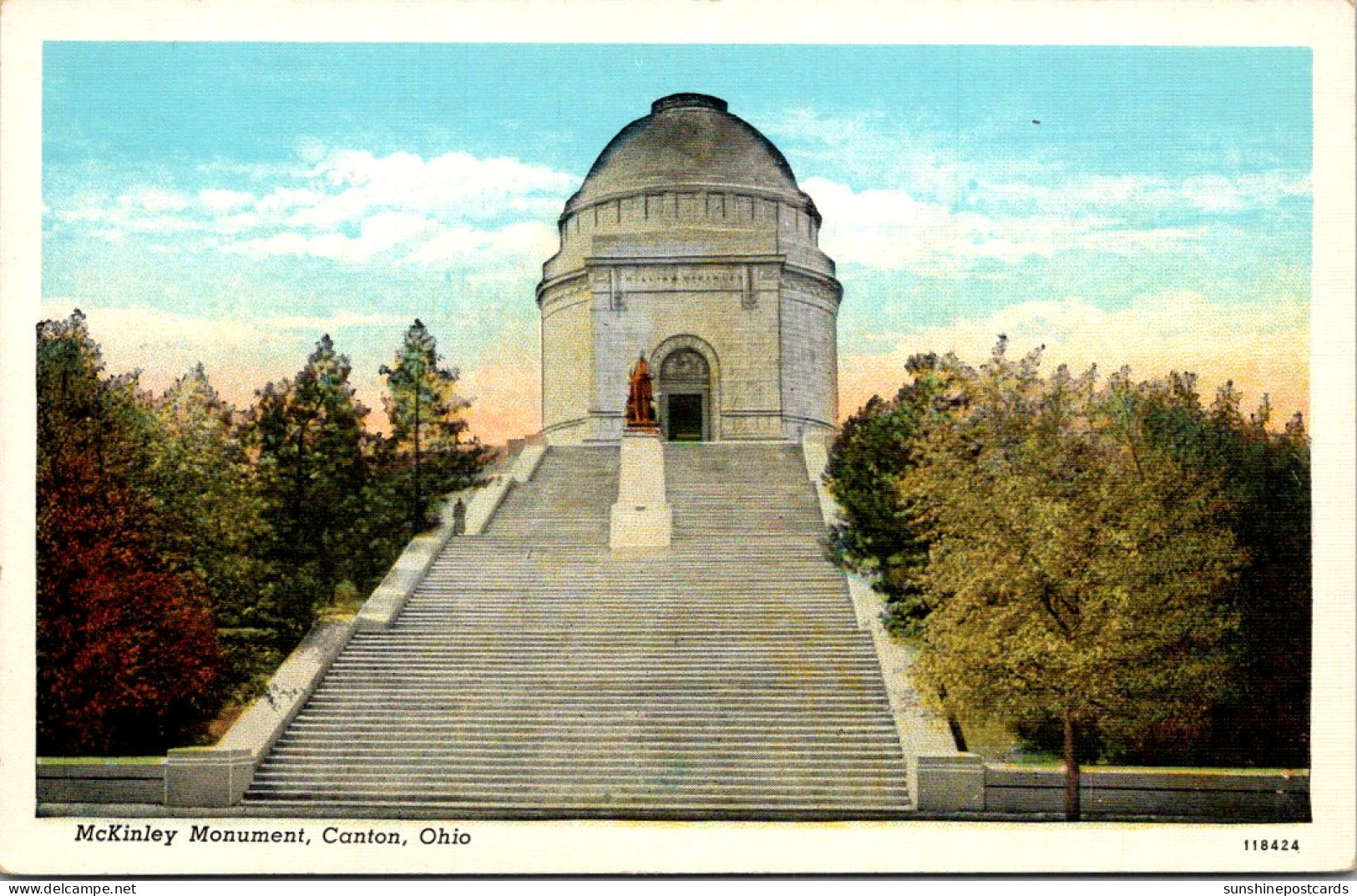 Ohio Columbus The McKinley Monument Curteich - Columbus
