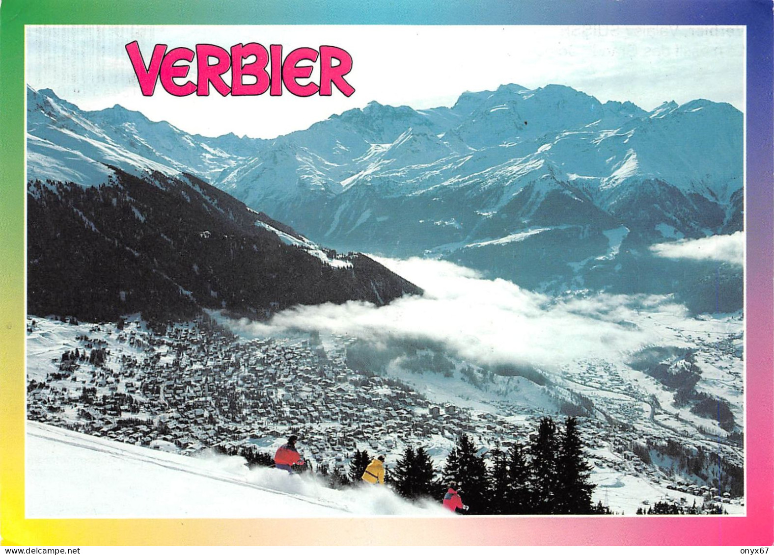 GF-VERBIER-Suisse-Schweiz-Svizzera-Valais-Vue Du Village-Les Grands Combins-GRAND FORMAT-10 X 15 - Sonstige & Ohne Zuordnung