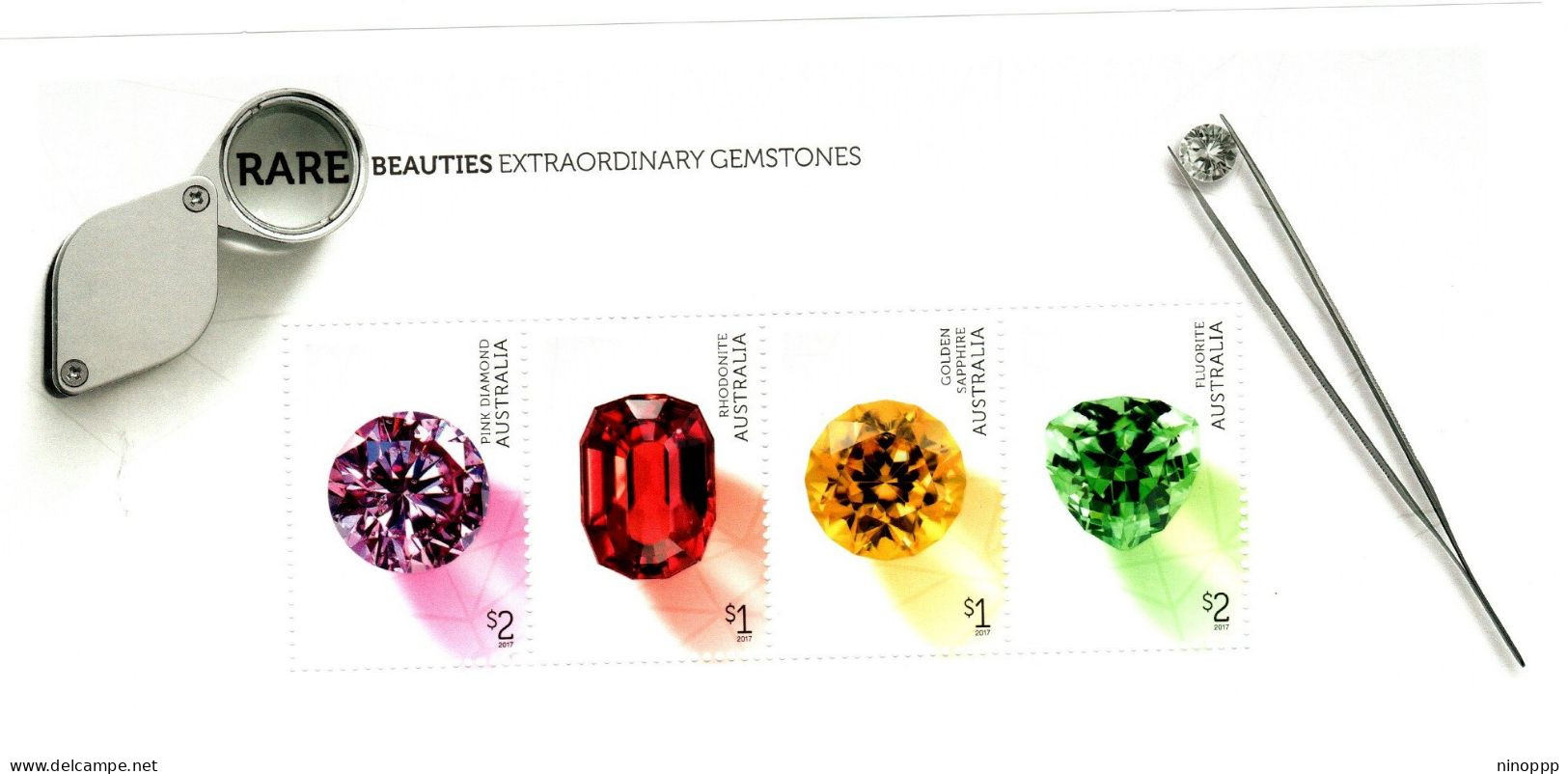 Australia ASC 3463MS 2017 Rare Beauties Gemstones,miniature Sheet,mint Never Hinged - Otros & Sin Clasificación