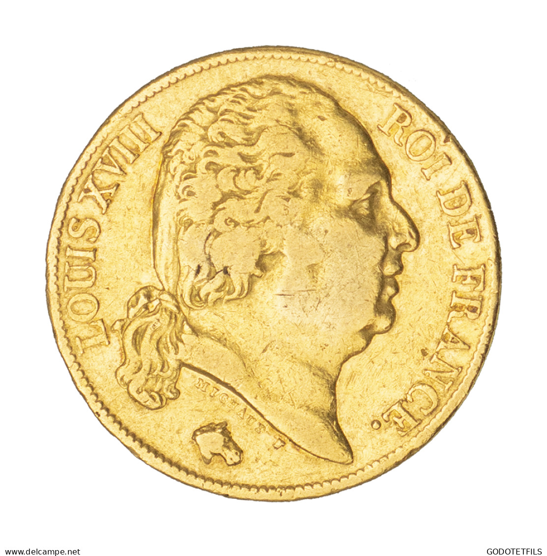 Louis XVIII-20 Francs 1818 Paris - 20 Francs (oro)