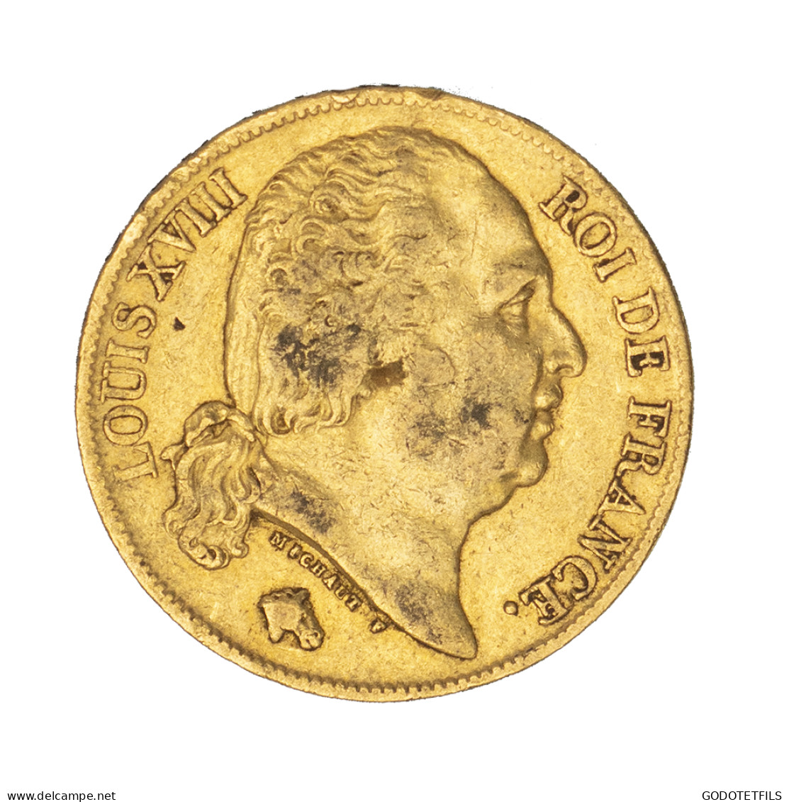 Louis XVIII-20 Francs 1818 Paris - 20 Francs (oro)