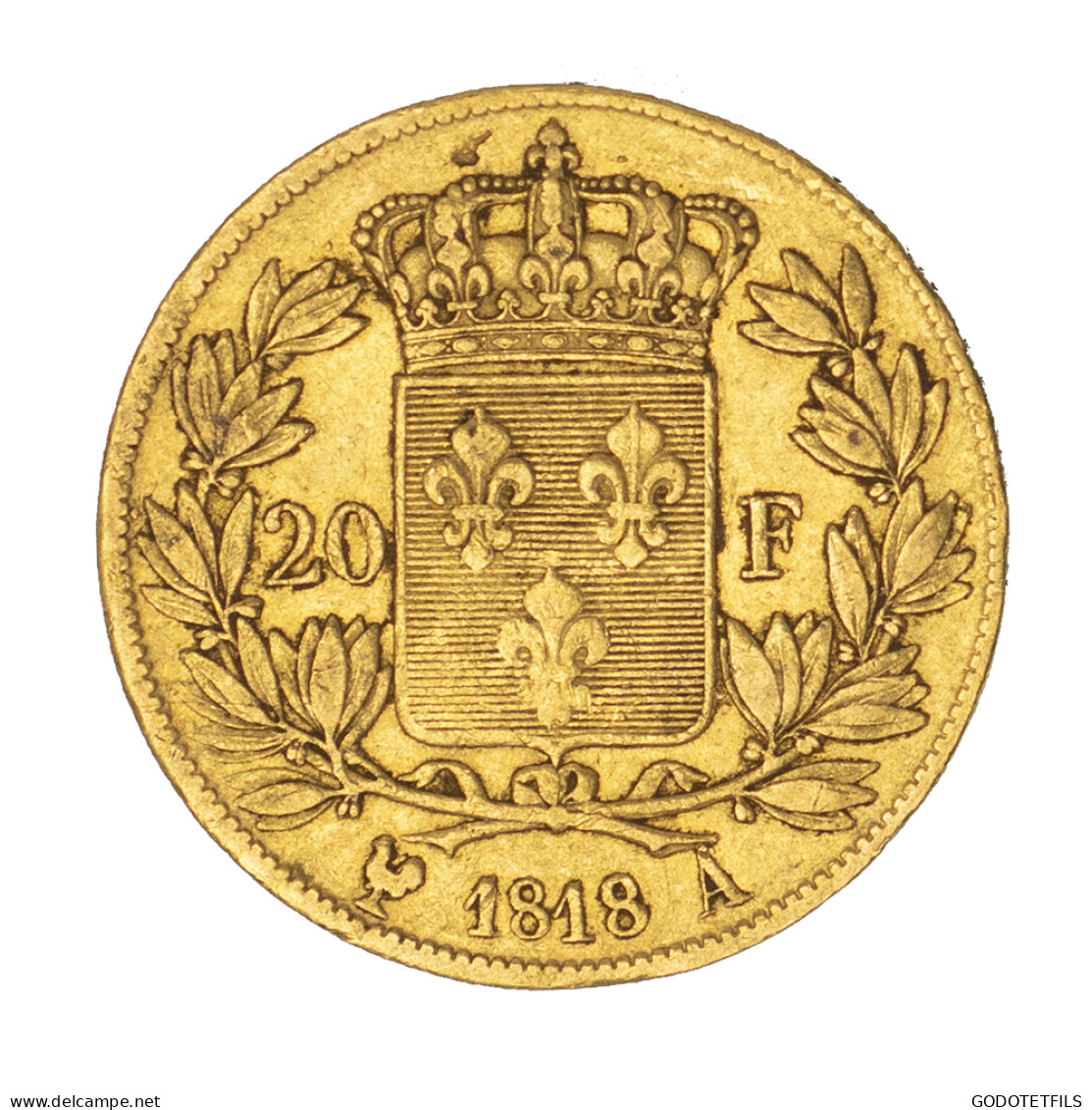 Louis XVIII-20 Francs 1818 Paris - 20 Francs (oro)