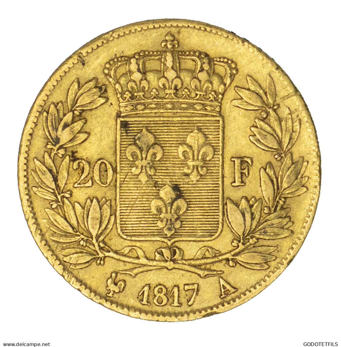 Louis XVIII-20 Francs 1817 Paris - 20 Francs (or)