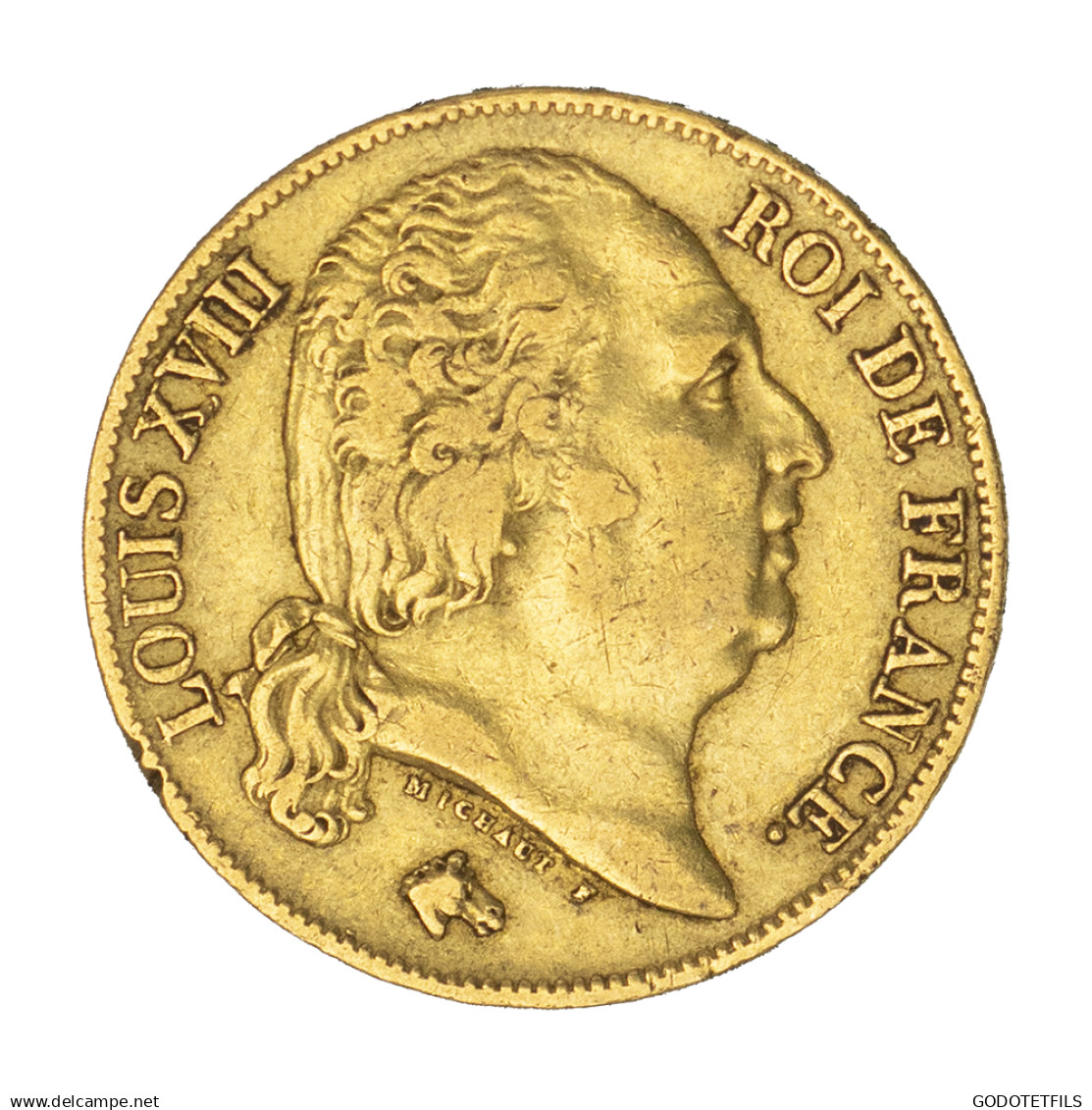 Louis XVIII-20 Francs 1817 Paris - 20 Francs (gold)