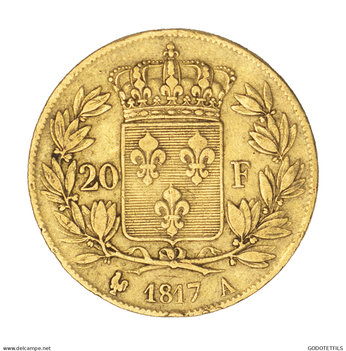 Louis XVIII-20 Francs 1817 Paris - 20 Francs (or)