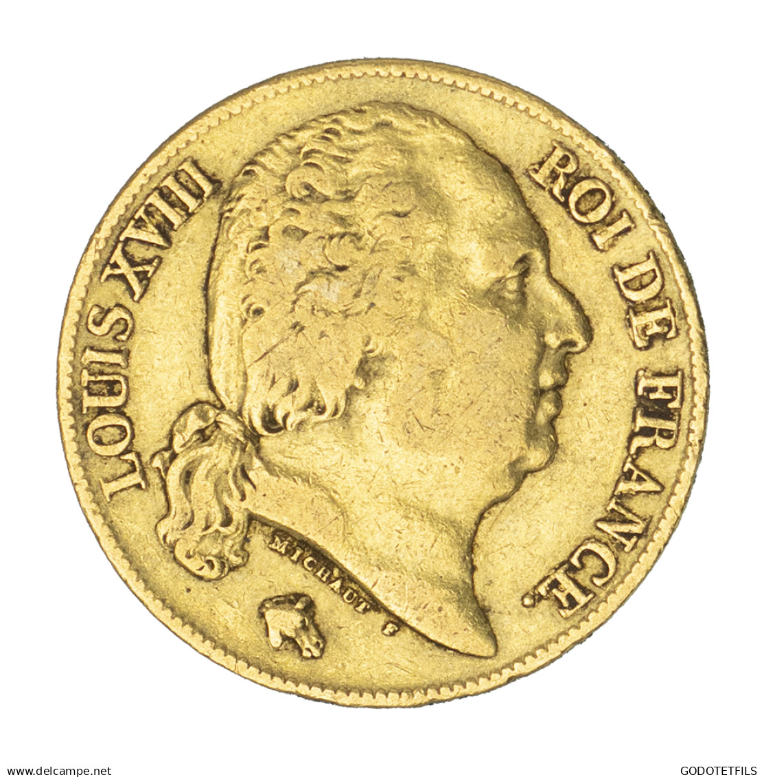 Louis XVIII-20 Francs 1819 Paris - 20 Francs (or)