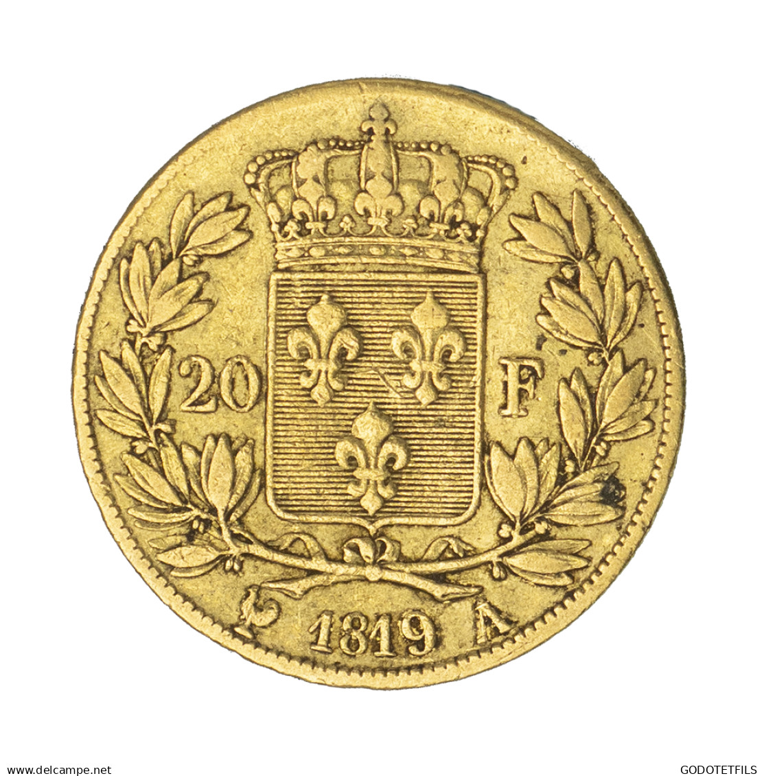 Louis XVIII-20 Francs 1819 Paris - 20 Francs (oro)