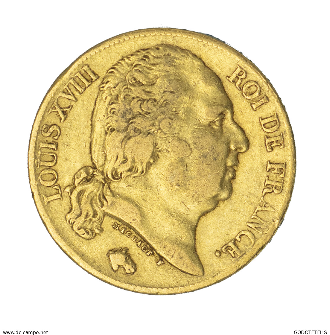 Louis XVIII-20 Francs 1819 Paris - 20 Francs (gold)