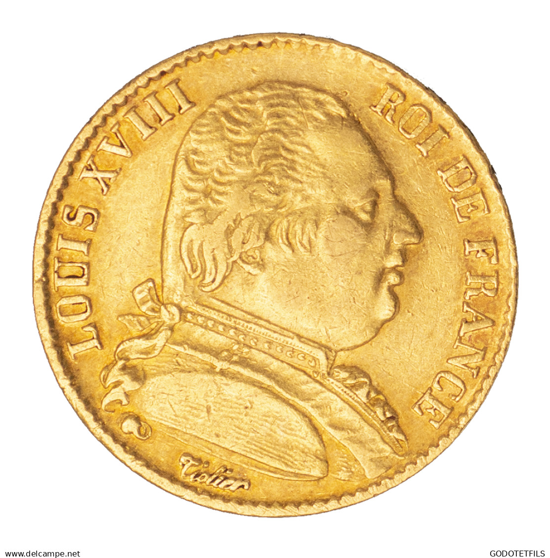 Louis XVIII-20 Francs 1814 Paris - 20 Francs (goud)