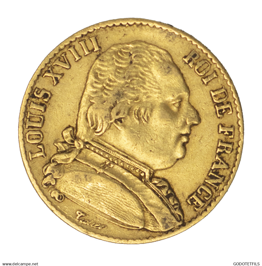 Louis XVIII-20 Francs 1814 Paris - 20 Francs (oro)