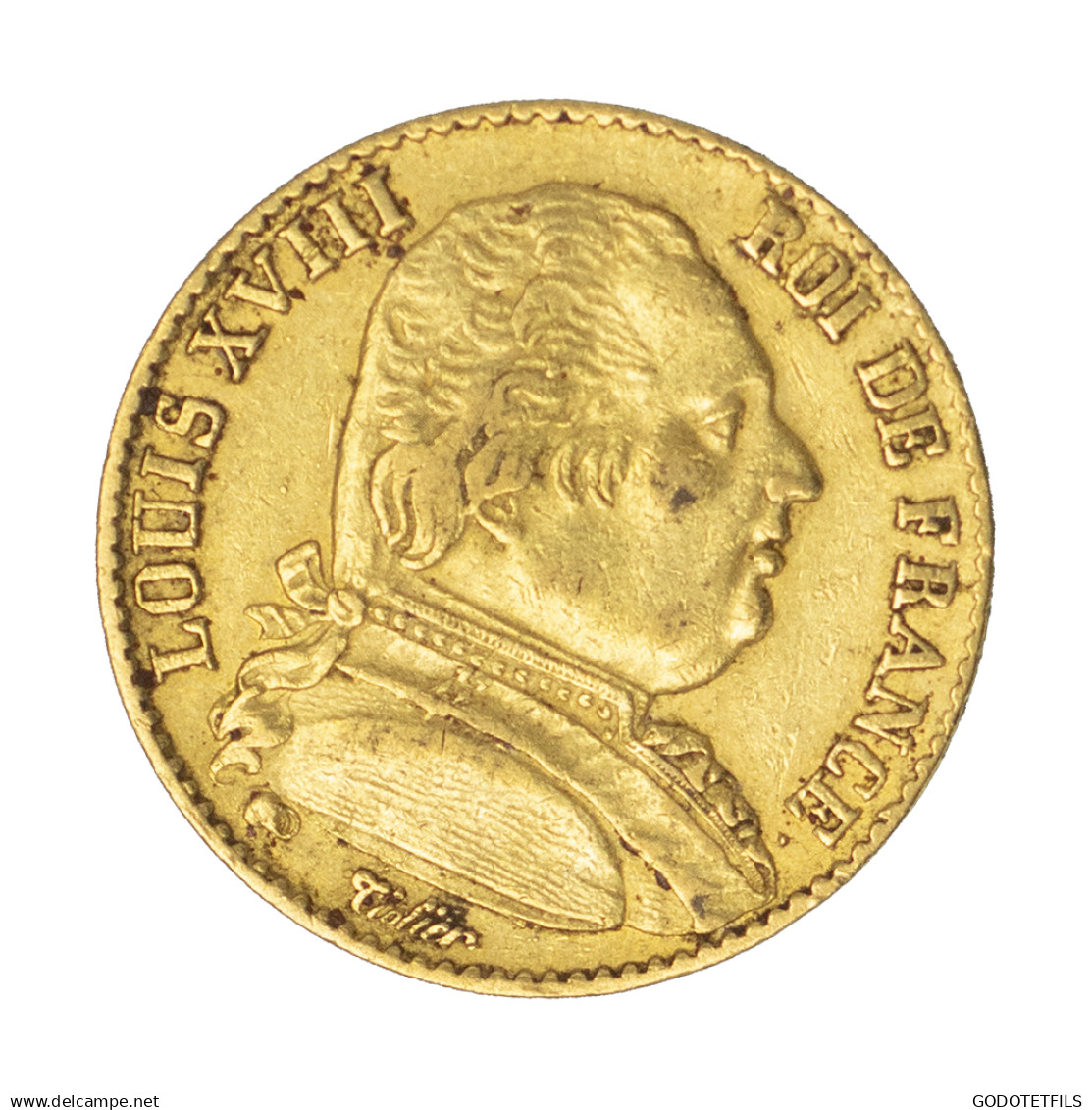 Louis XVIII-20 Francs 1814 Paris - 20 Francs (oro)