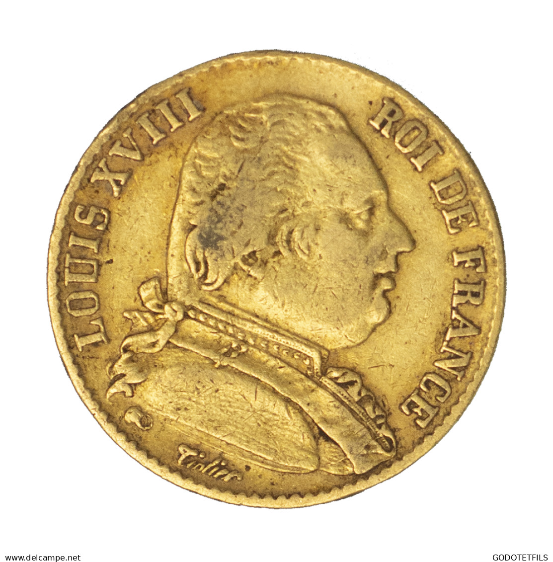 Louis XVIII-20 Francs 1814 Paris - 20 Francs (goud)