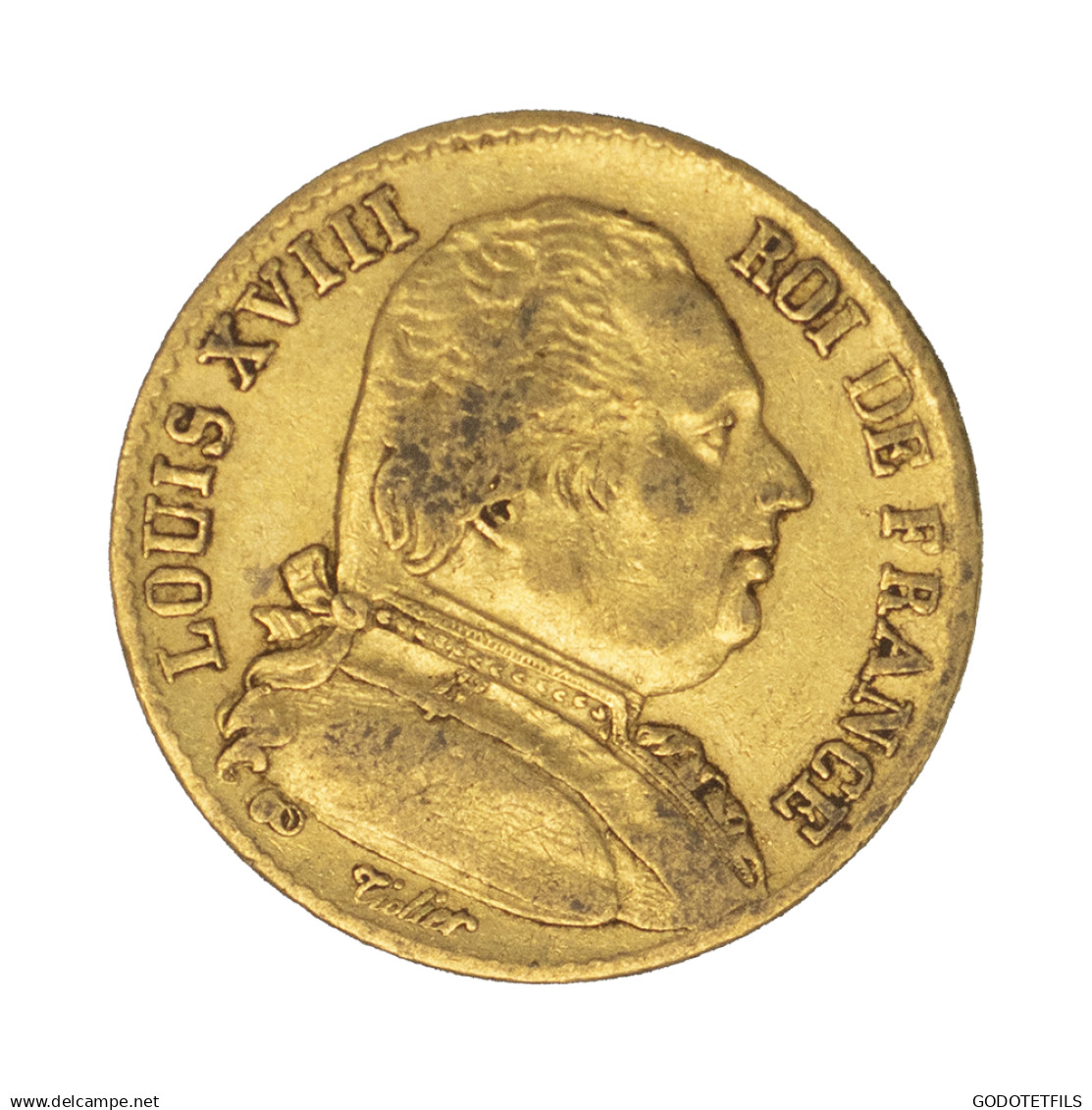 Louis XVIII-20 Francs 1814 Paris - 20 Francs (oro)