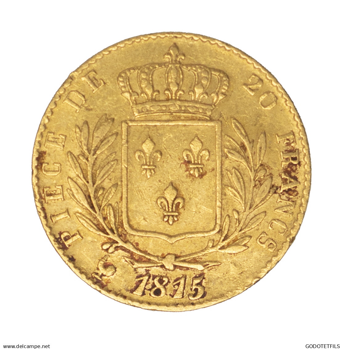 Louis XVIII-20 Francs 1815 Paris - 20 Francs (oro)