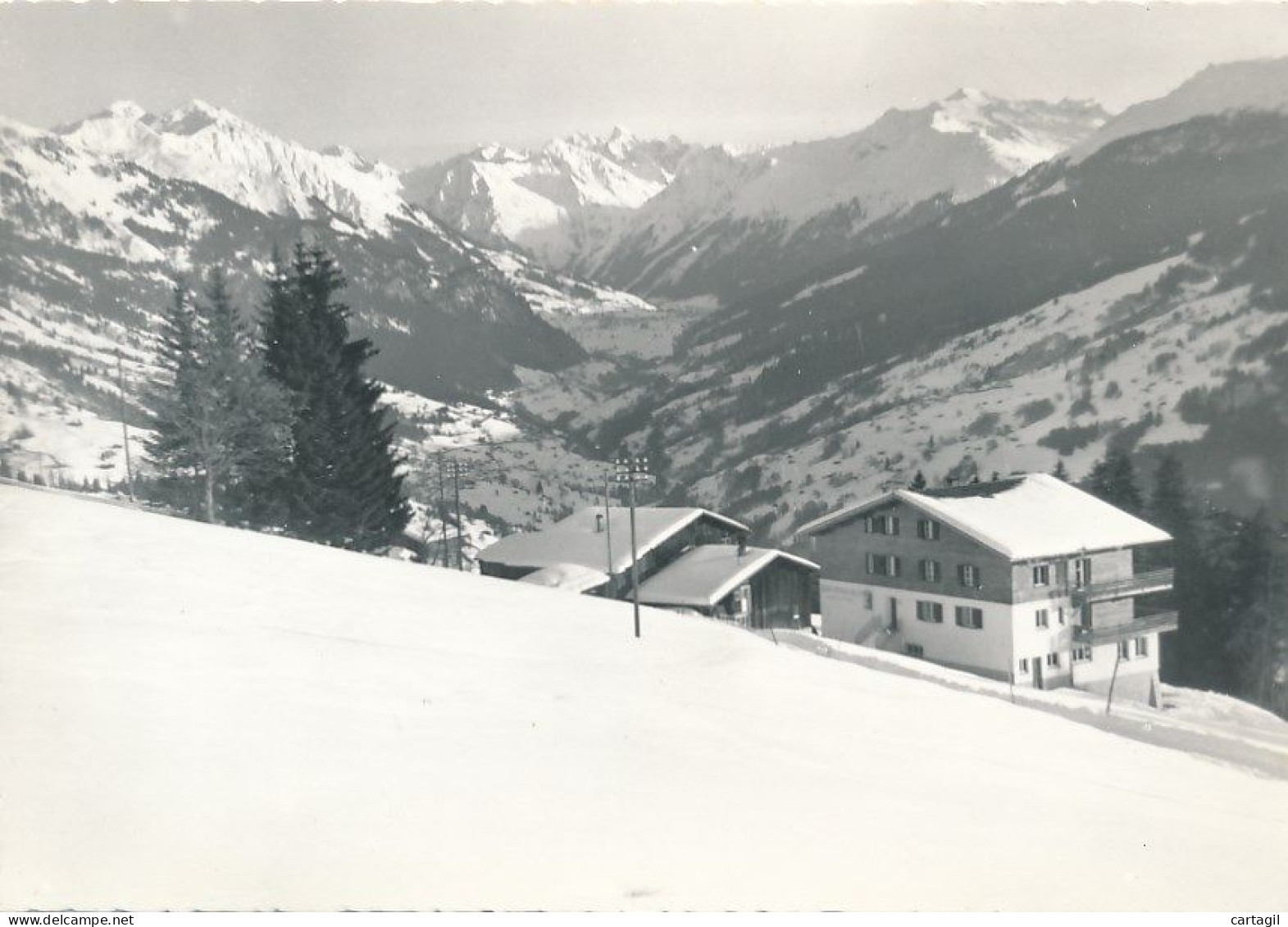 CPM GF-34119-Suisse -Pany Ob Küblis-Erholungsheim "Eben Ezer"mit Blick Ins Obere Prättigau-Envoi Gratuit - Küblis