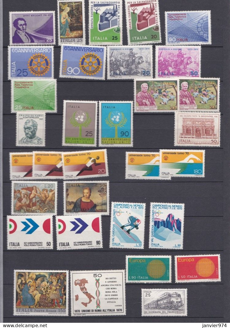 294 timbres Neufs sans trace de charnière / 294 nuovi francobolli senza traccia di cerniera. 11 photo/ 11 foto