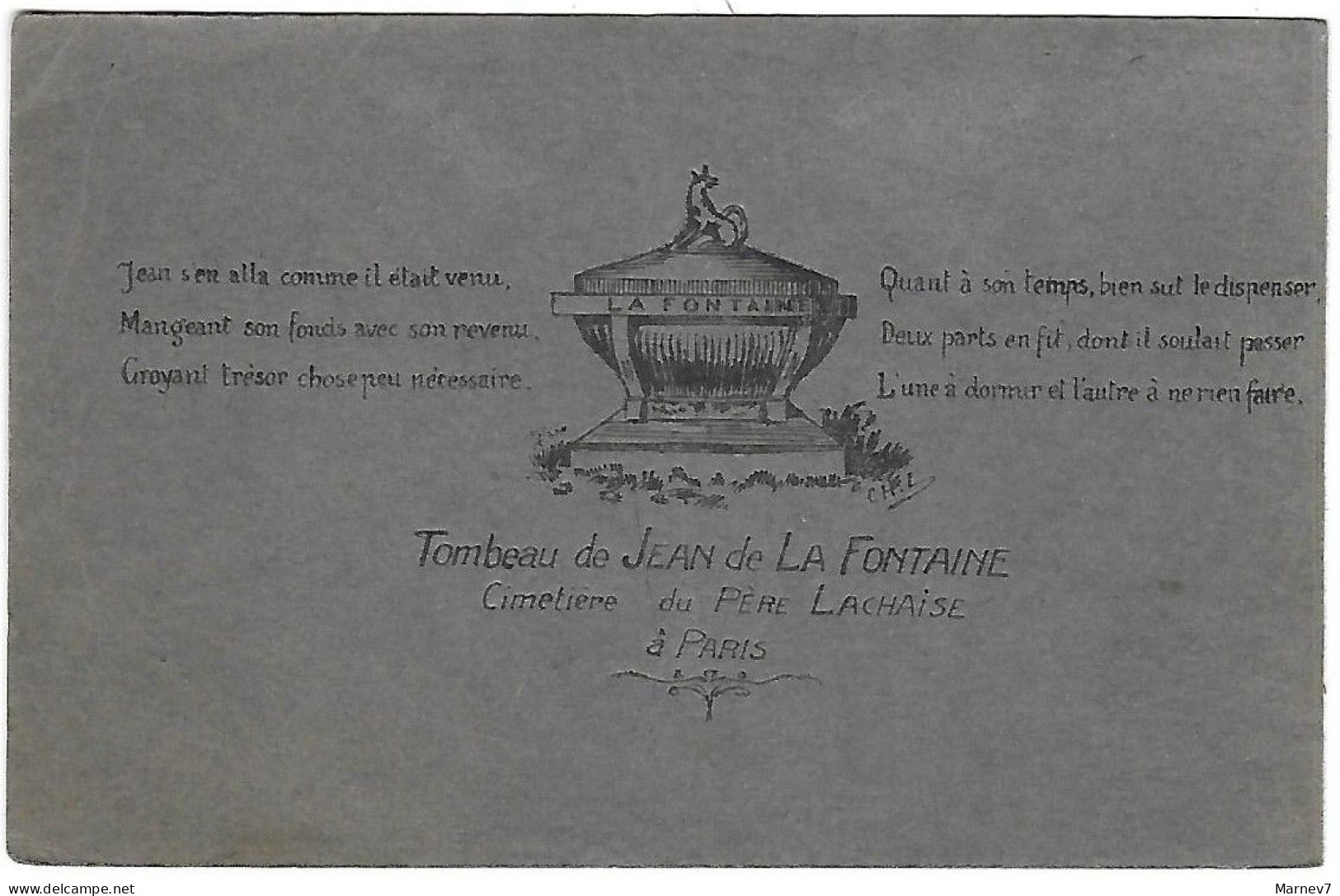 Fables Jean De La FONTAINE Carnet De 11 Gravures -1921 - Château-Thierry - Tricentenaire De Sa Naissance Dessins LECLERC - Fairy Tales, Popular Stories & Legends