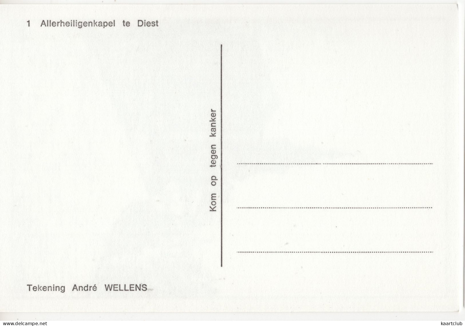 1 Allerheiligenkapel Te Diest - (België/Belgique)  - (Tekening: André Wellens) - Diest