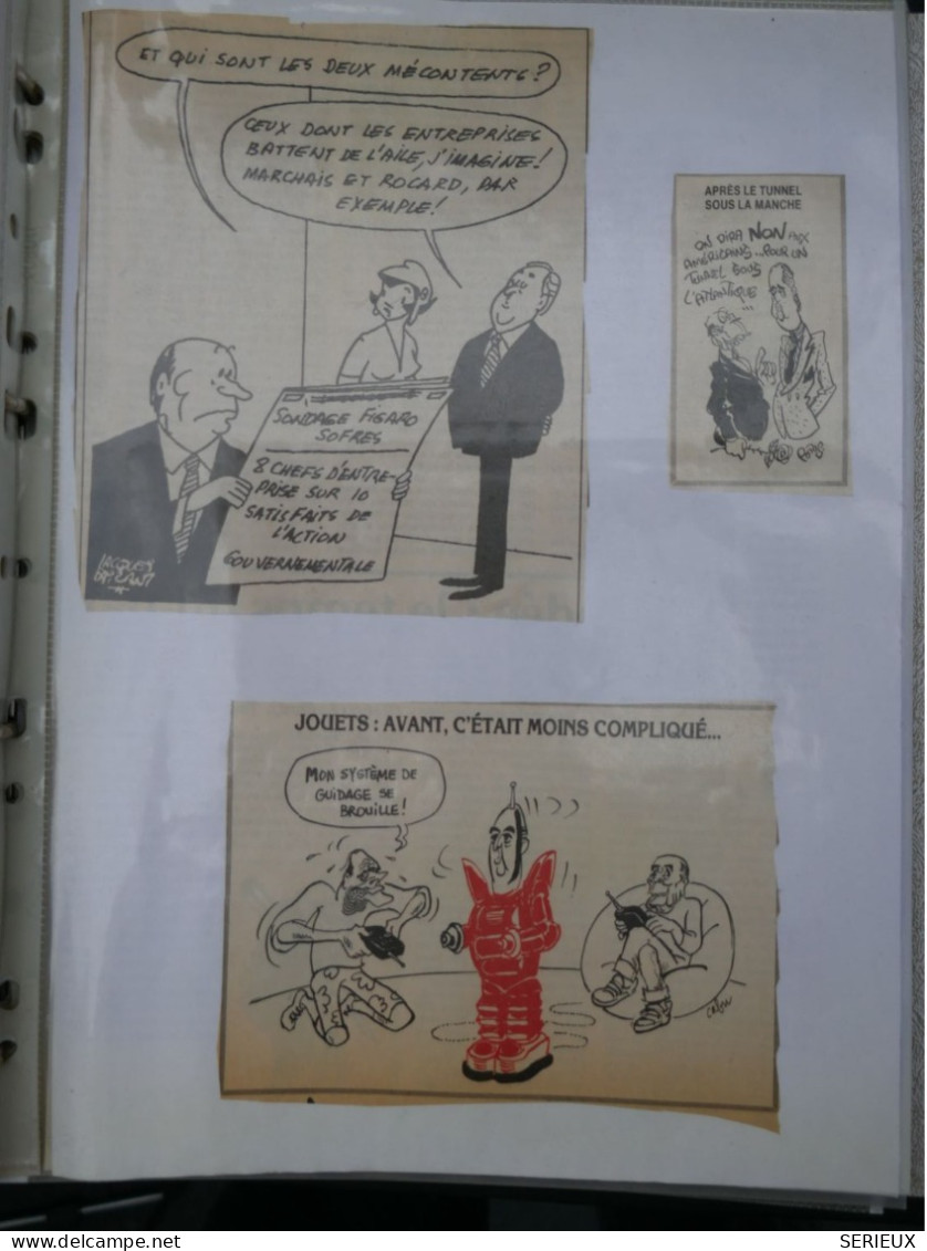 Z  BELLE ET RARE COLLECTION DE DESSINS POLITIQUES DE CABU FAIZANT ISSUS DE LA ¨PRESSE DE L  ANNEE 1988 +INTERESSANT++ - Ohne Zuordnung