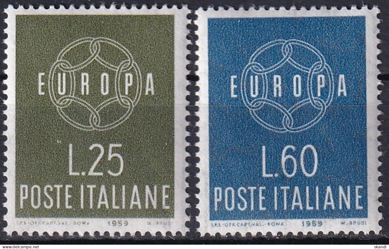 ITALIEN 1959 Mi-Nr. 1055/56 ** MNH - CEPT - 1959