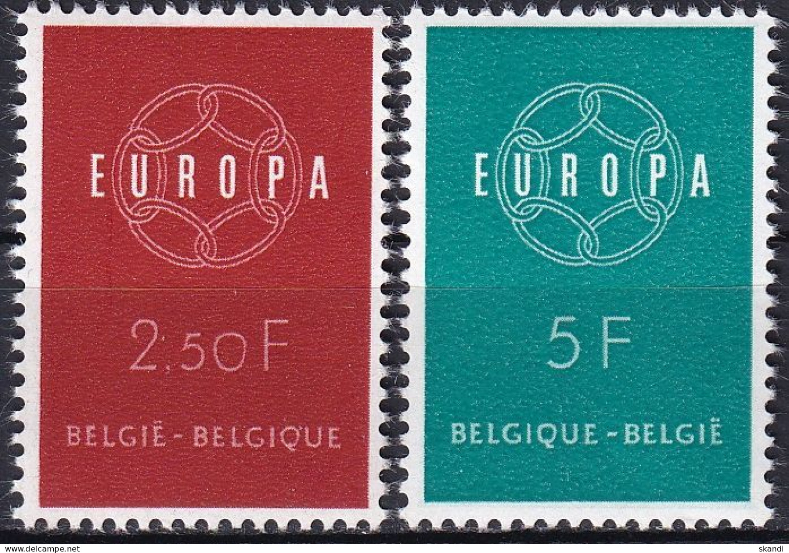 BELGIEN 1959 Mi-Nr. 1164/65 ** MNH - CEPT - 1959