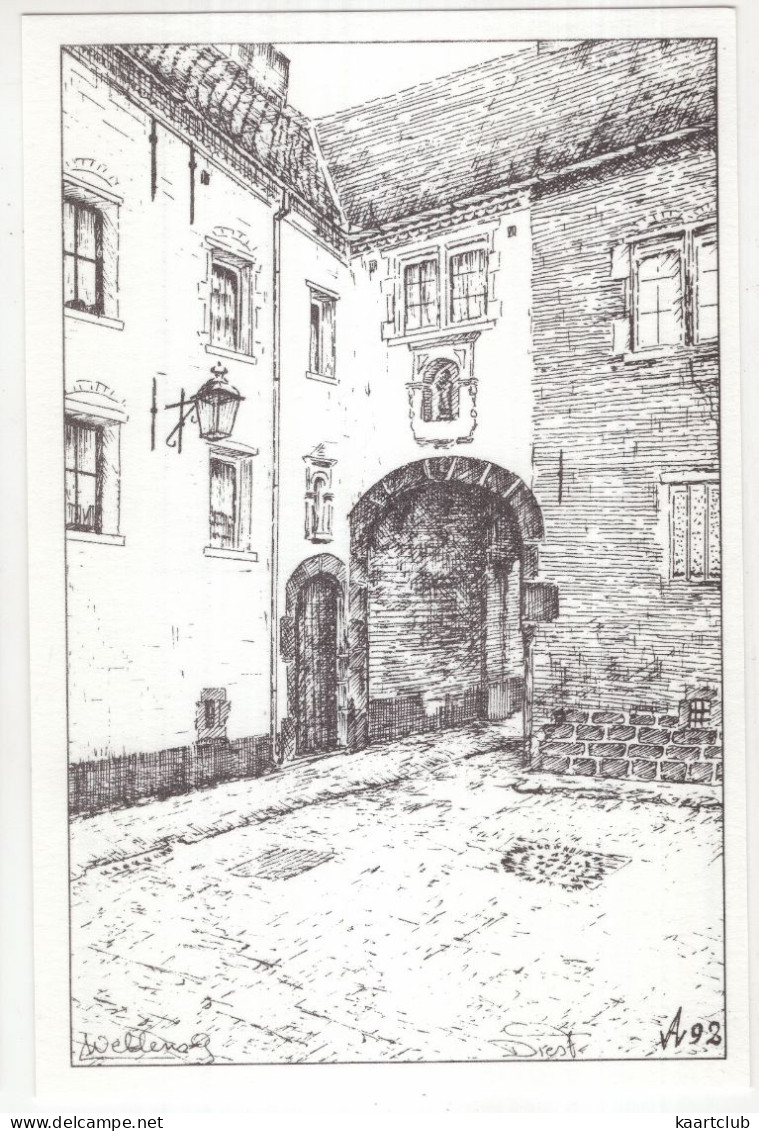 6 Kraaiennestpoort Te Diest - (België/Belgique)  - (Tekening: André Wellens) - Diest