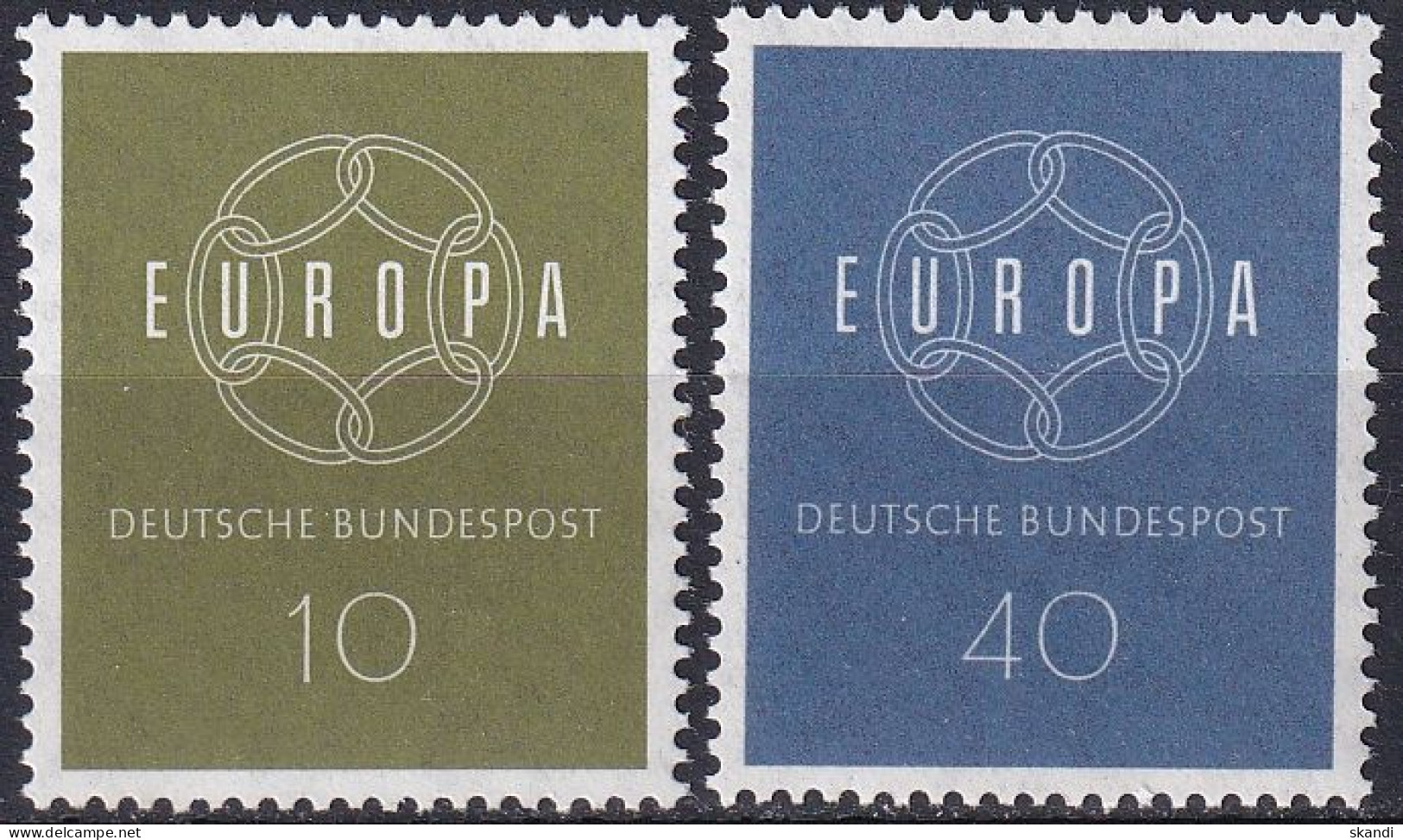 DEUTSCHLAND 1959 Mi-Nr. 320/21 ** MNH - CEPT - 1959