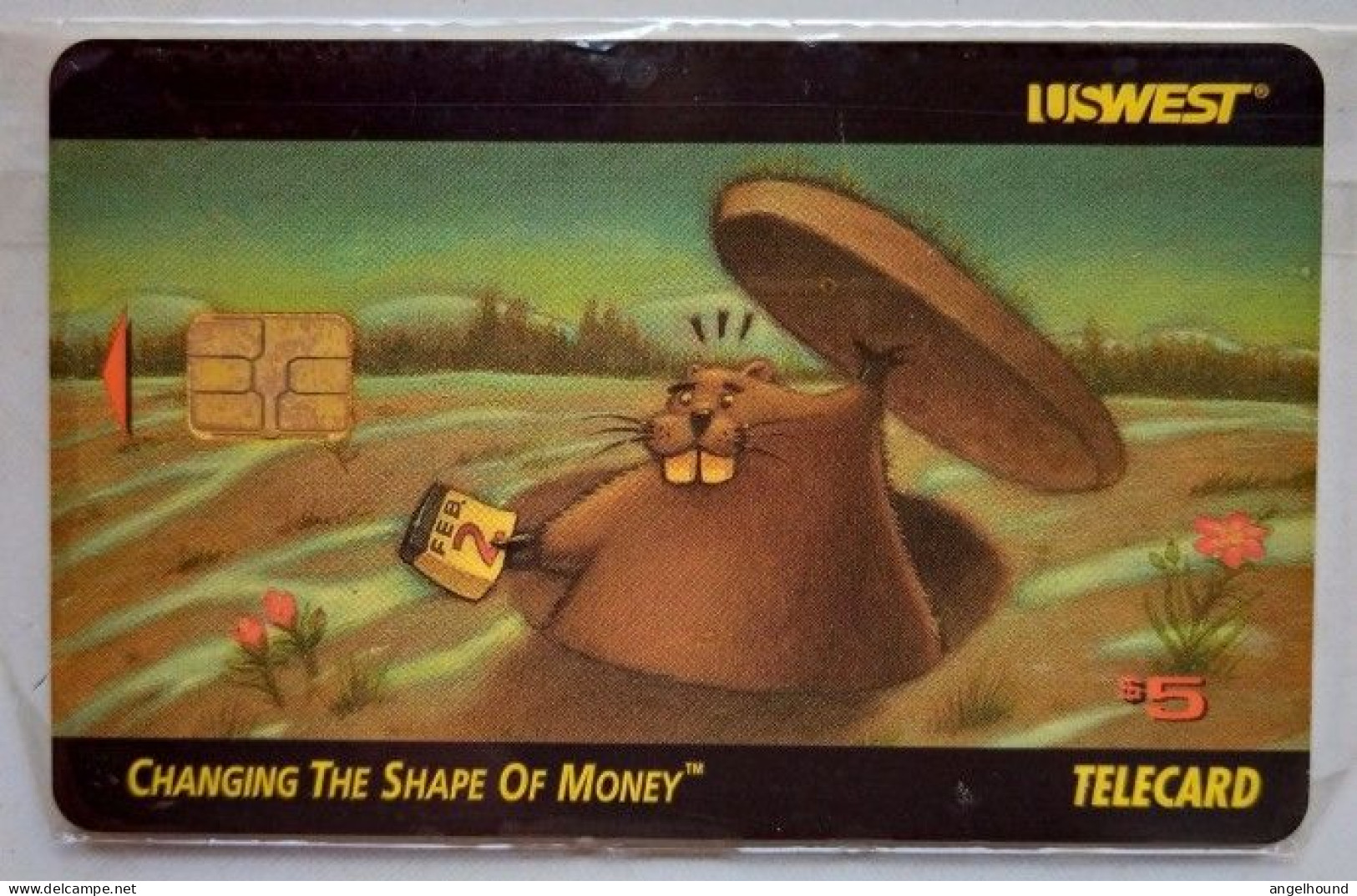 USA US West $5 MINT " Ground Hog Fair - [2] Chip Cards