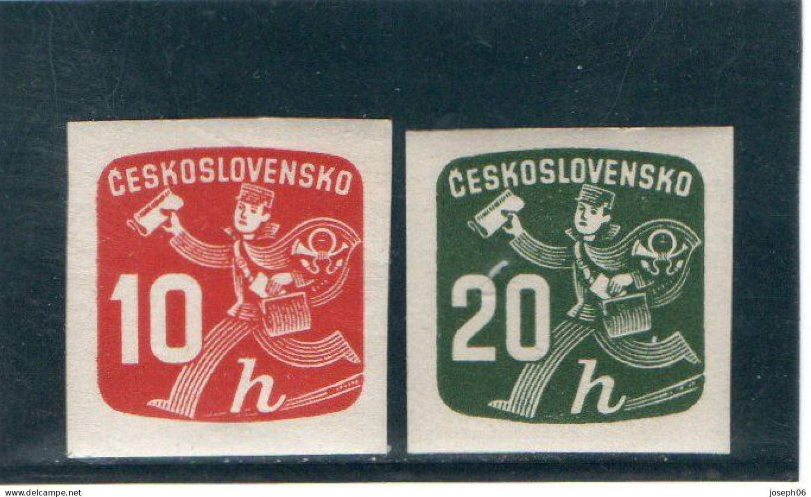 TCHECOSLOVAQUIE   1945  Timbres Pour Exprès  Y.T. N° 26  à  35  Incomplet  NEUF** - Timbres De Service