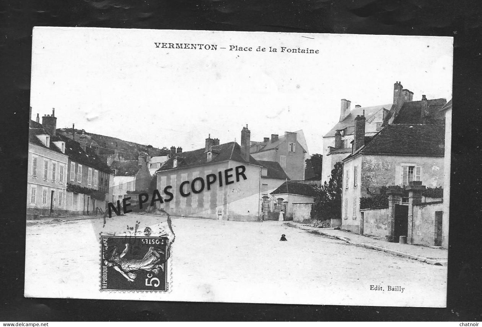 Place De La Fontaine   Oblit 1912 - Vermenton