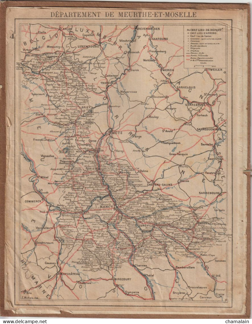 ALMANACH Des P.T.T  Année 1920 - Edition De L'Orphelinat Des Sous-Agents Et Ouvriers. Meurthe & Moselle - Grand Format : 1901-20