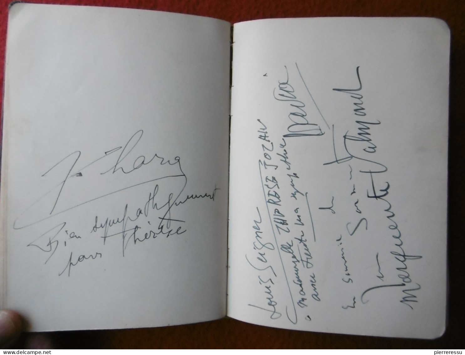 LIVRE D OR AUTOGRAPHES DONT COCTEAU ET AUTRES MANUSCRITS DESSINS RRRRRRRRRR