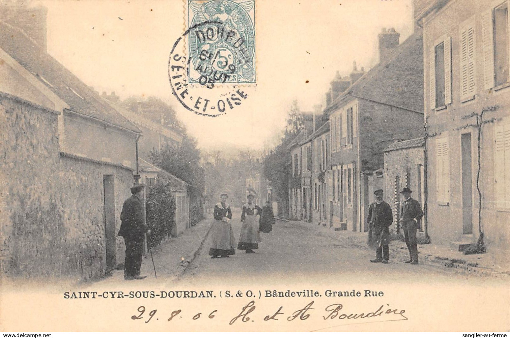 CPA 91 SAINT CYR SOUS DOURDAN / BANDEVILLE / GRANDE RUE - Autres & Non Classés