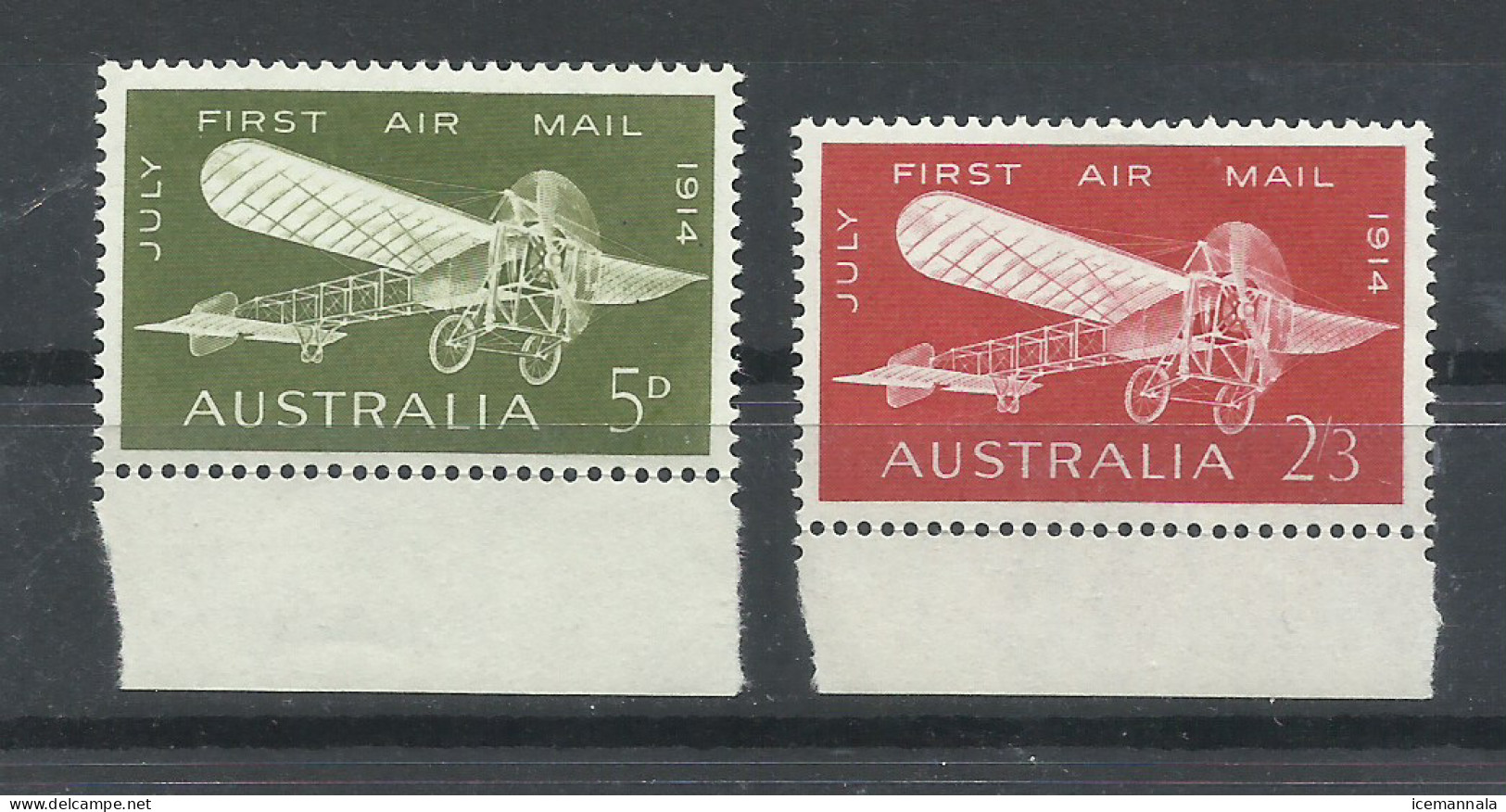 AUSTRALIA    YVERT   AEREO  12/13    MNH  ** - Mint Stamps